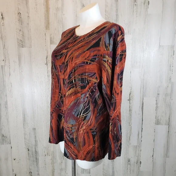 CJ Banks Women's Abstract Cardigan Size 2X - Picture 2 of 6